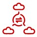 Multicloud environment icon